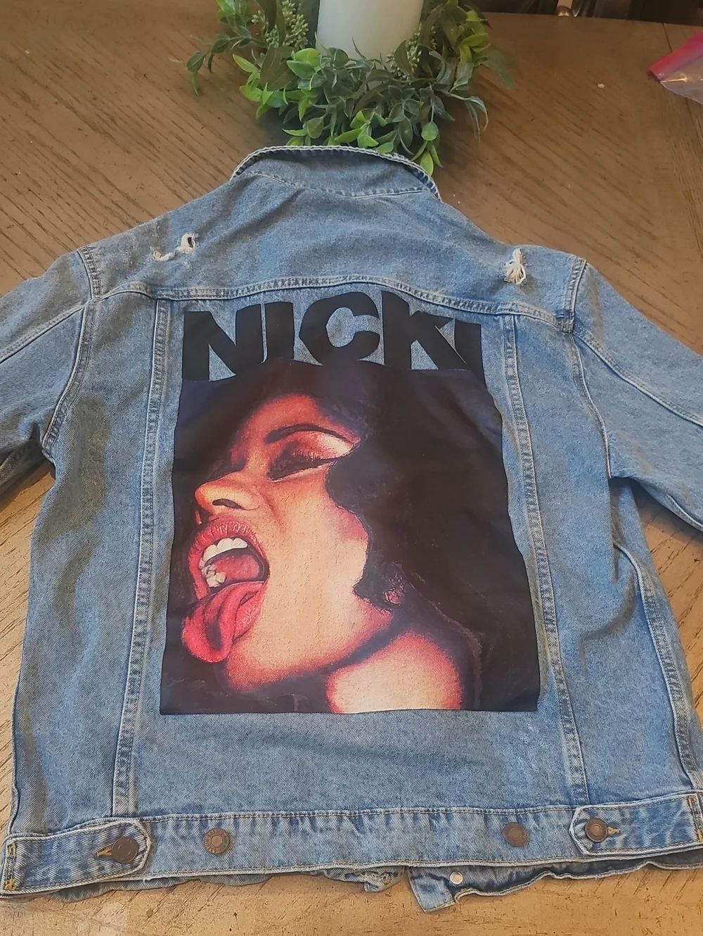 Nicki Minaj Limited Edition Size M Denim Jacket